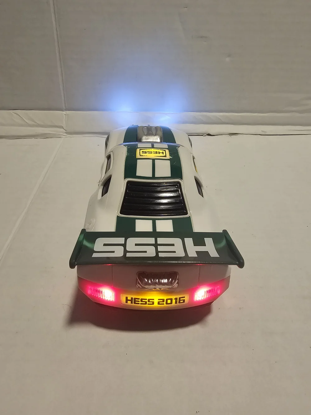 Hess 2016 Toy Dragster Wheelie Race Car Lights Tested No Box